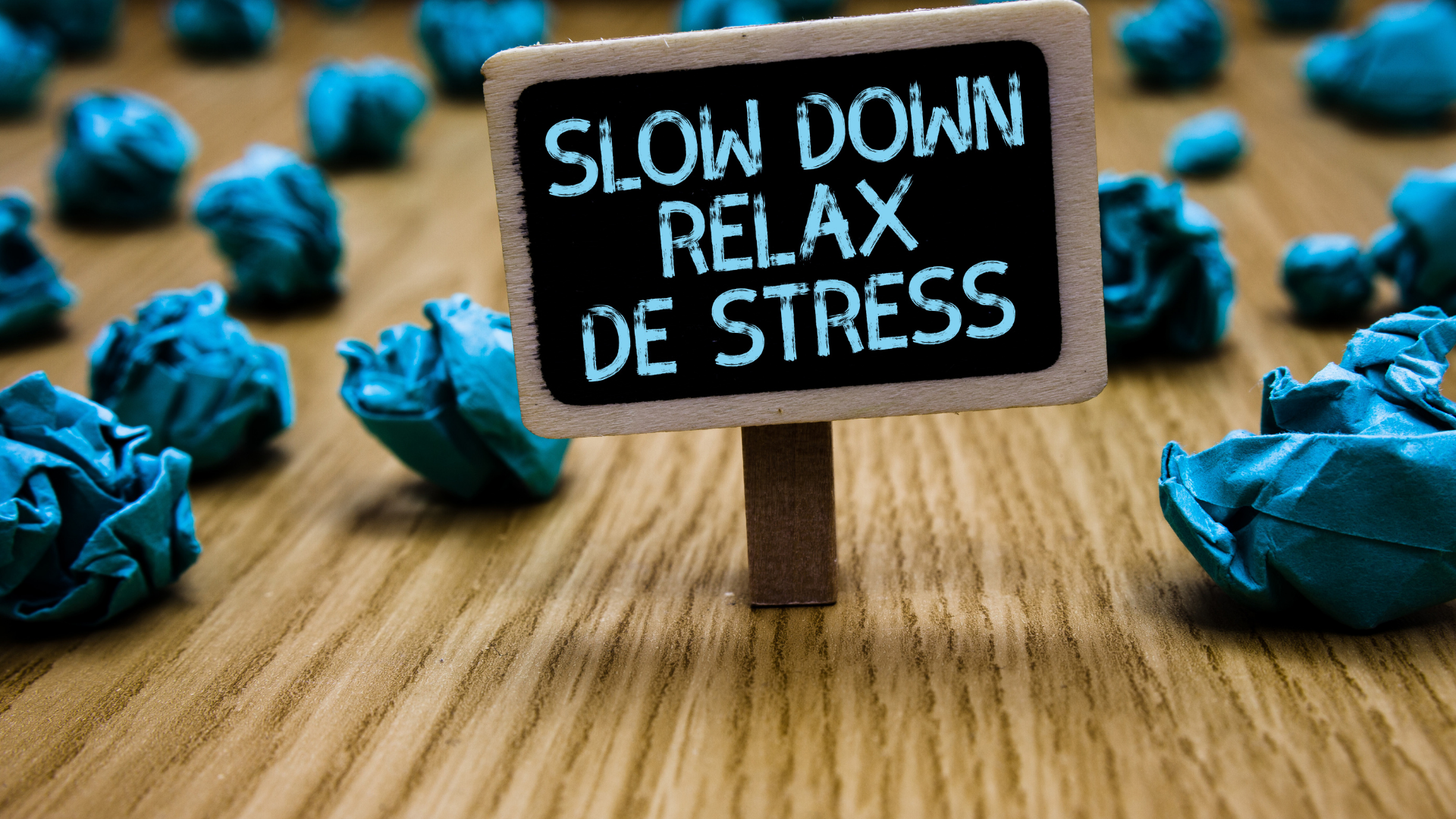 slow down relax de stress